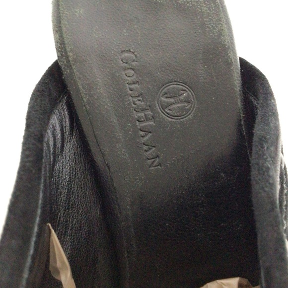 COLE HAAN BLACK SUEDE CLOGS SIZE 9.5 - Picture 13 of 16